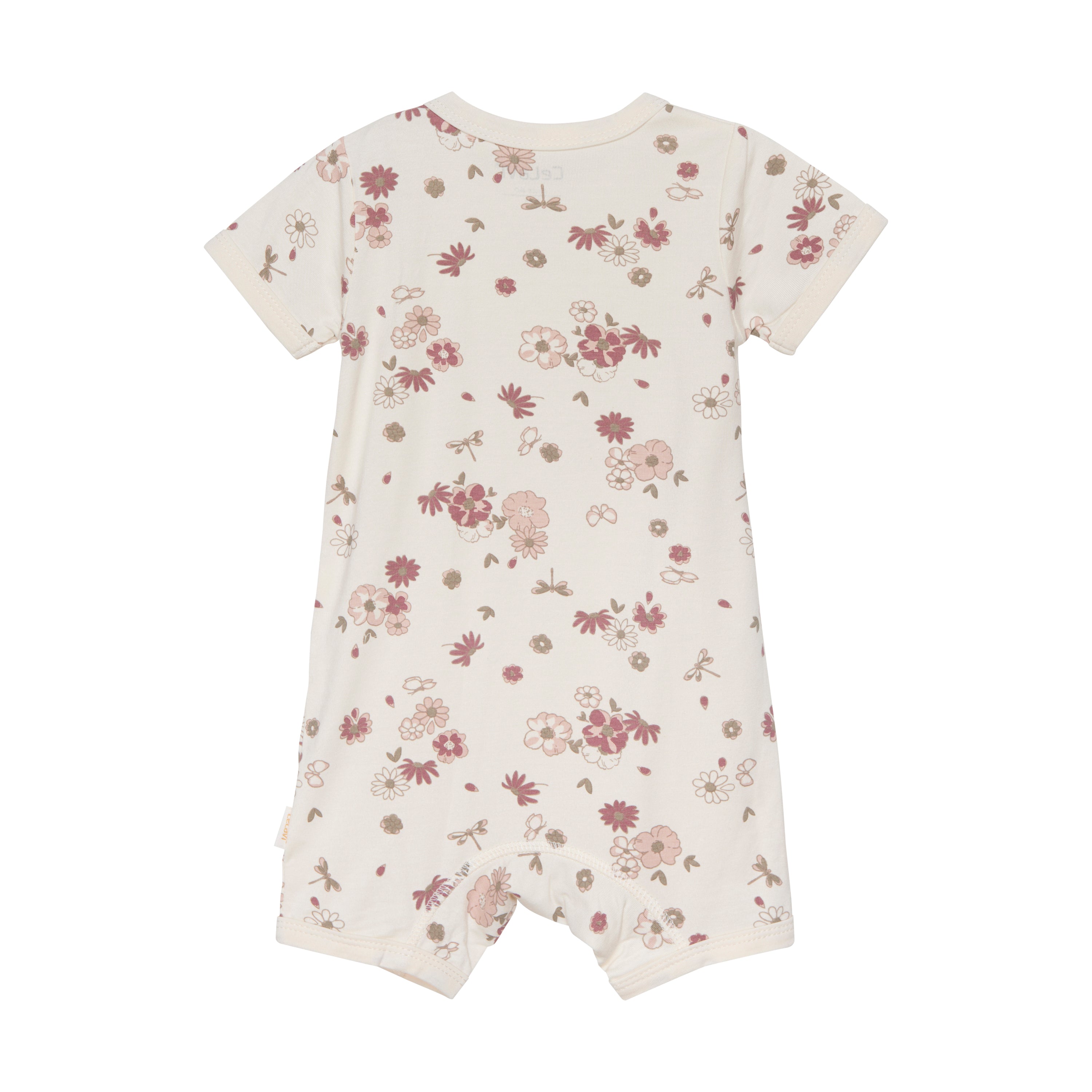 Celavi Overall mit kurzen Ärmeln – Blumenmuster – Rose Cloud – Overall – MamaMilla