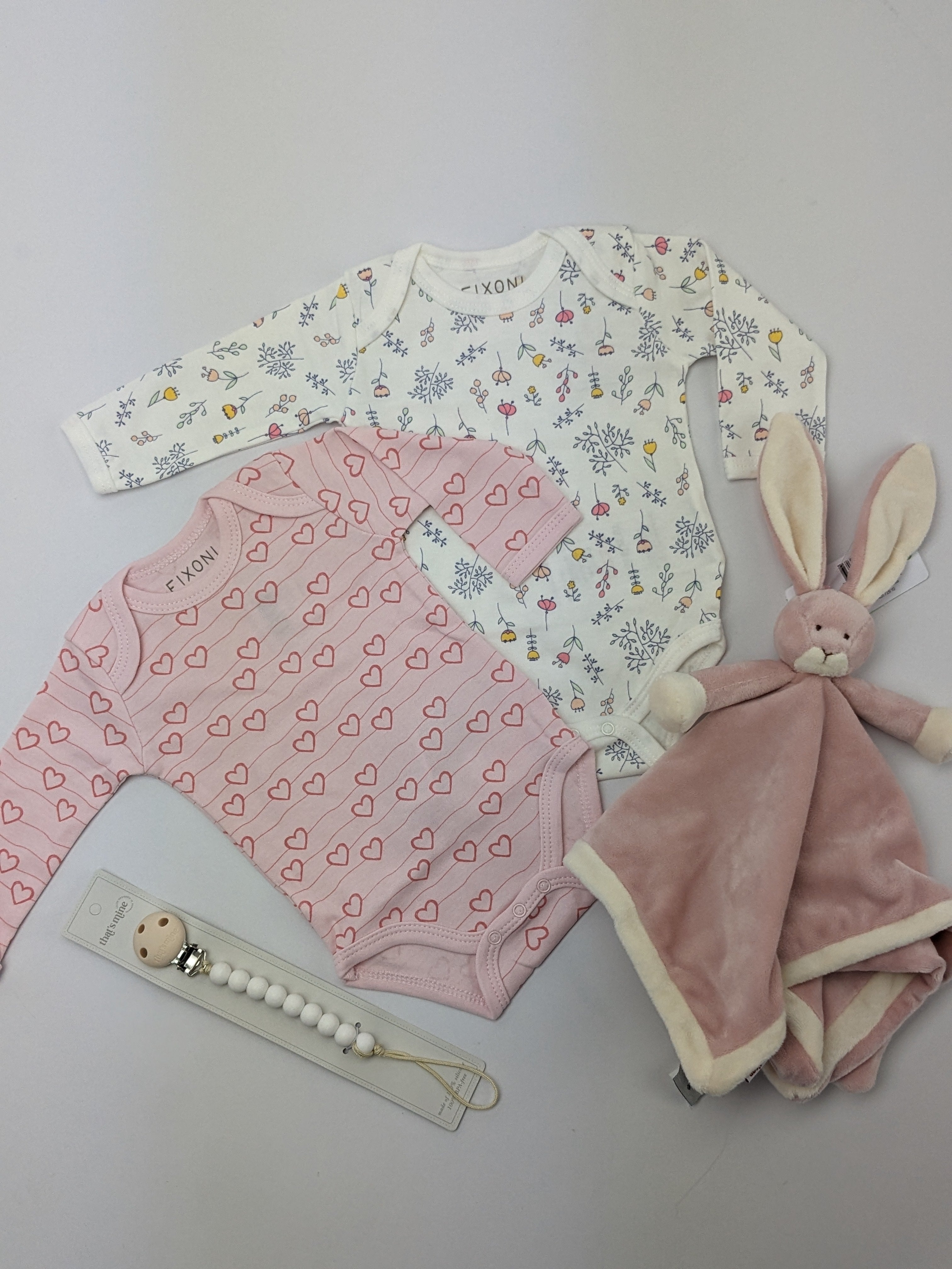 Fixoni-Body – New Nadja – Blumen – Weiß – Kleidung – MamaMilla