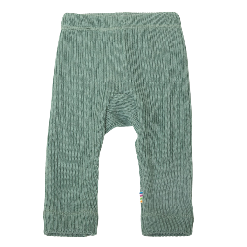 Joha leggings i tjock ribb - Ull - Mint - Leggings - MamaMilla