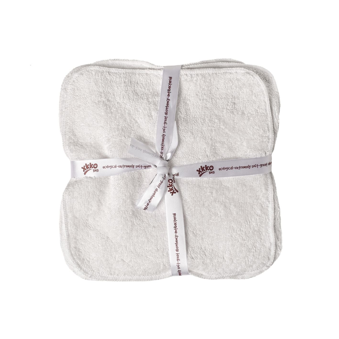 XKKO Waschlappen aus Bambus-/Baumwollfrottee und Velours – 21 x 21 cm – 5 Stück – Waschlappen – MamaMilla