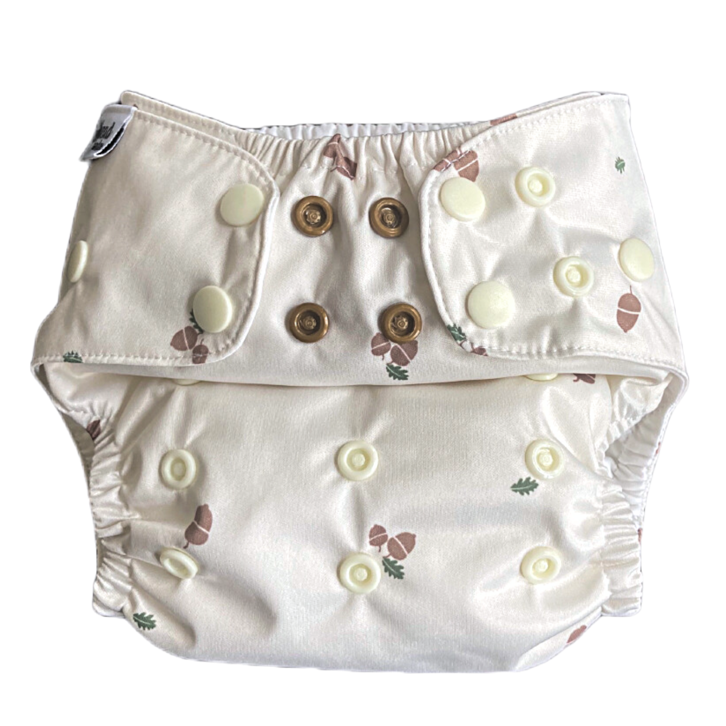 The Swedish Forest | Pocket Diaper | Slim 3-15kg: Humleblomster vit / No inserts - - MamaMilla