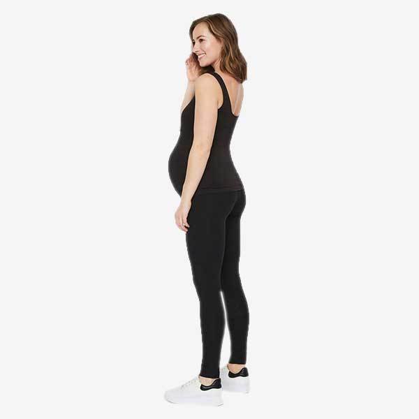 Mamalicious 2er-Pack Umstandsleggings aus Bio-Baumwolle – Schwarz – Umstandsmode – MamaMilla