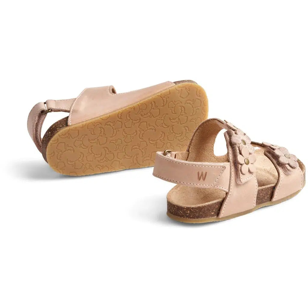 Tarwe Clare Flowers Sandaal - beige roze - sandaal - MamaMilla