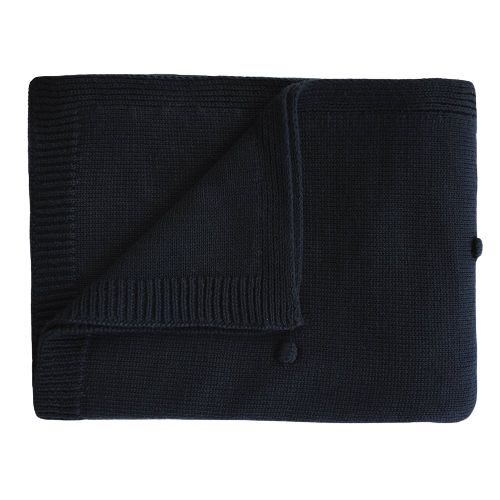 Mushie Babydecke – Dark Navy – Babydecke – MamaMilla