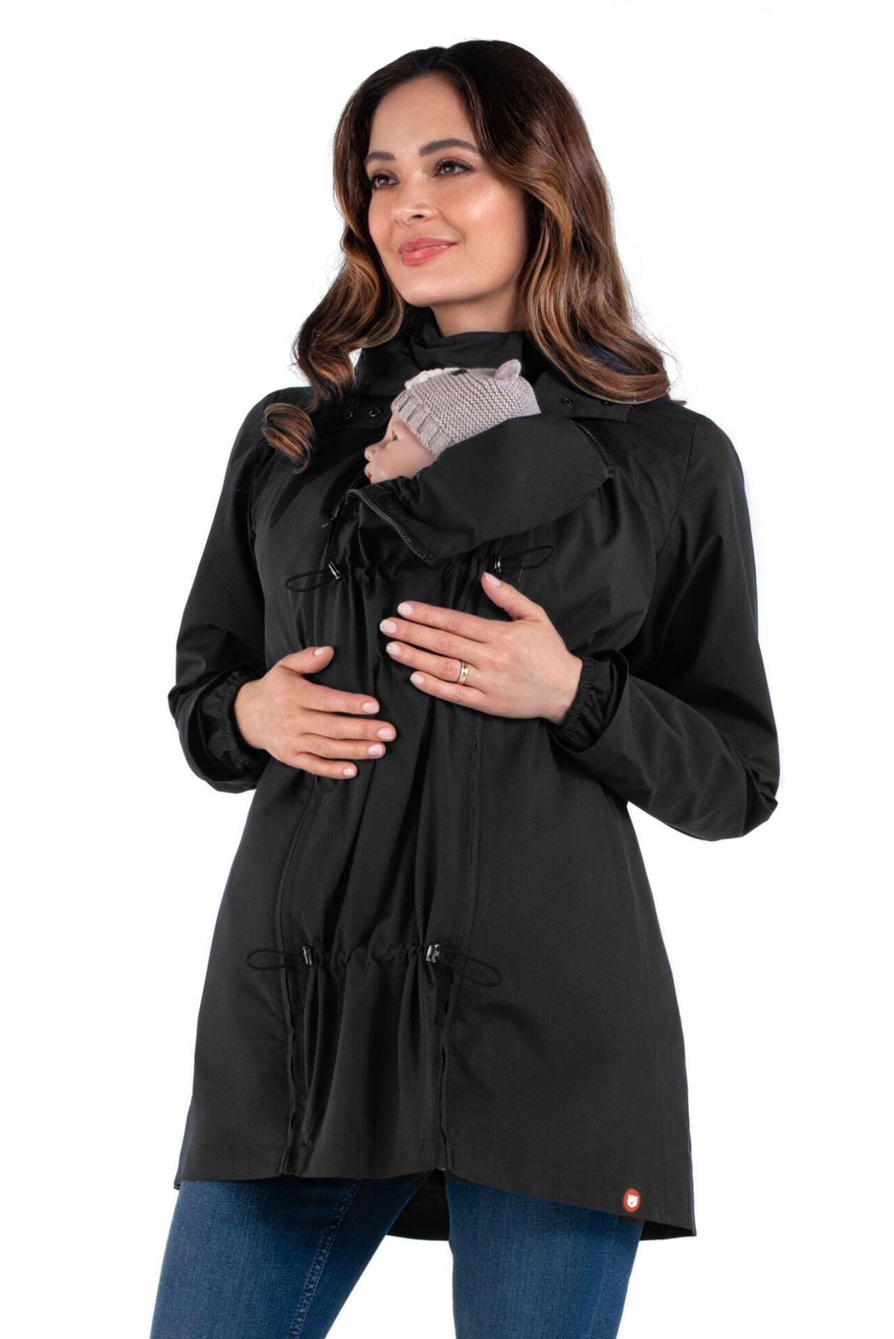 Wombat & Co. NUMBAT 4-in-1 Übergangsjacke für Schwangere/Tragejacke – Schwarz – Tragejacke – MamaMilla
