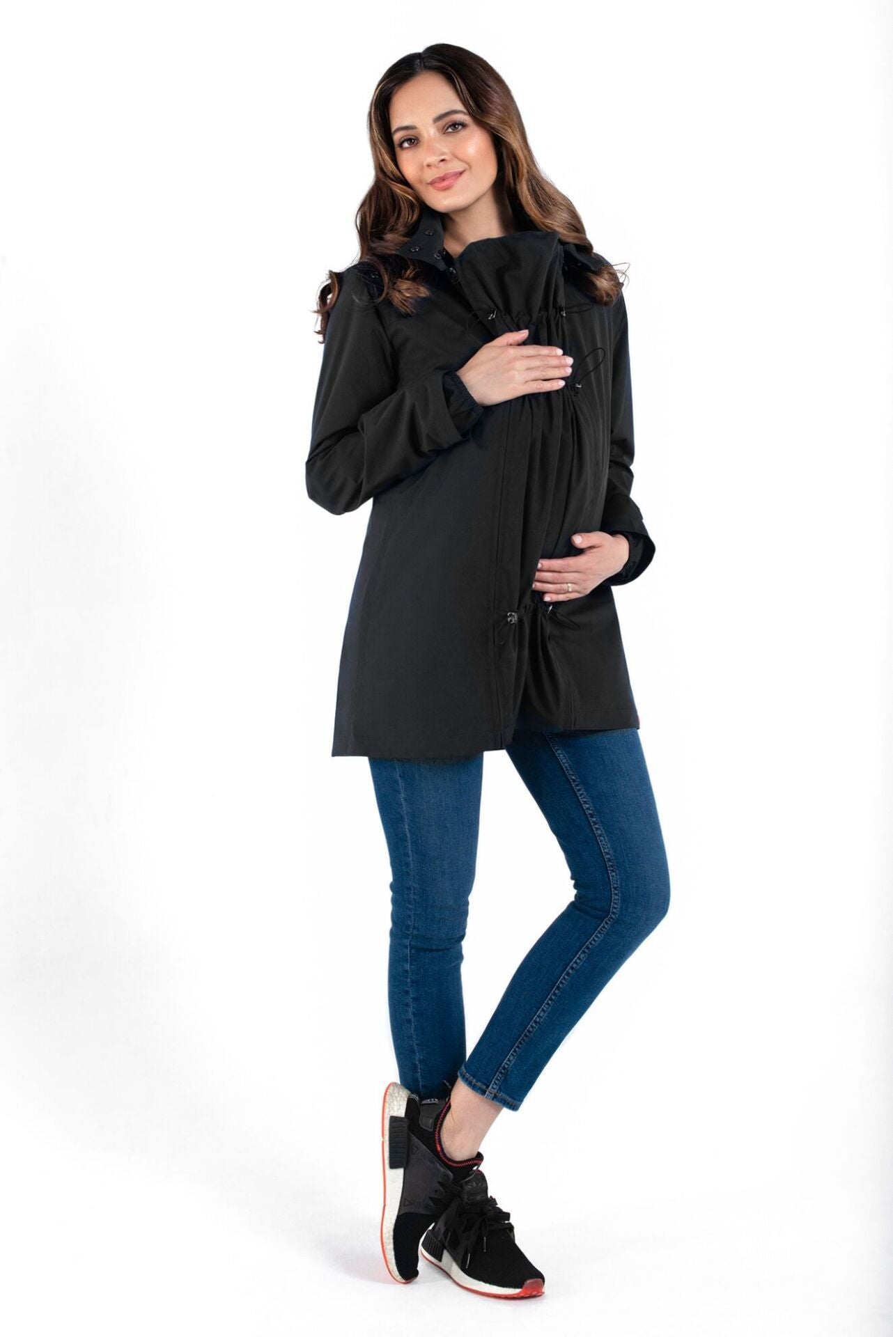 Wombat & Co. NUMBAT 4-in-1 Übergangsjacke für Schwangere/Tragejacke – Schwarz – Tragejacke – MamaMilla