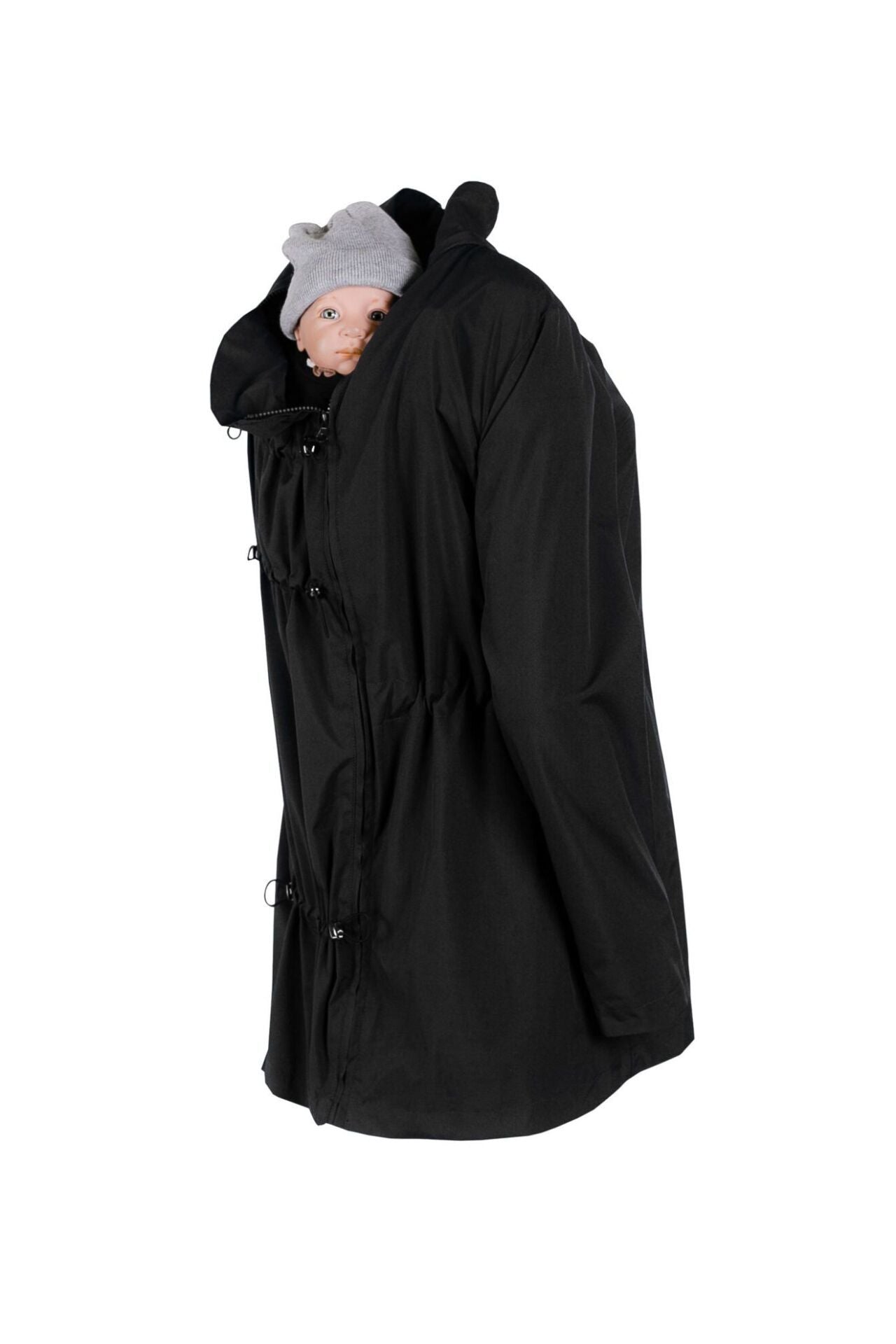 Wombat & Co. NUMBAT 4-in-1 Übergangsjacke für Schwangere/Tragejacke – Schwarz – Tragejacke – MamaMilla