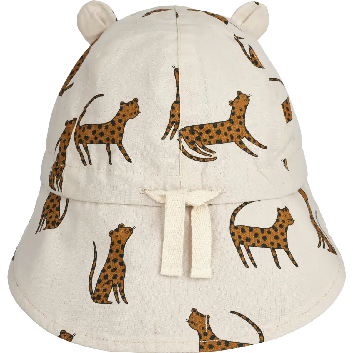 Liewood Wende-Sonnenhut mit Krempe und Ohr – Gorm – Leopard / Sandy – Sonnenhut – MamaMilla