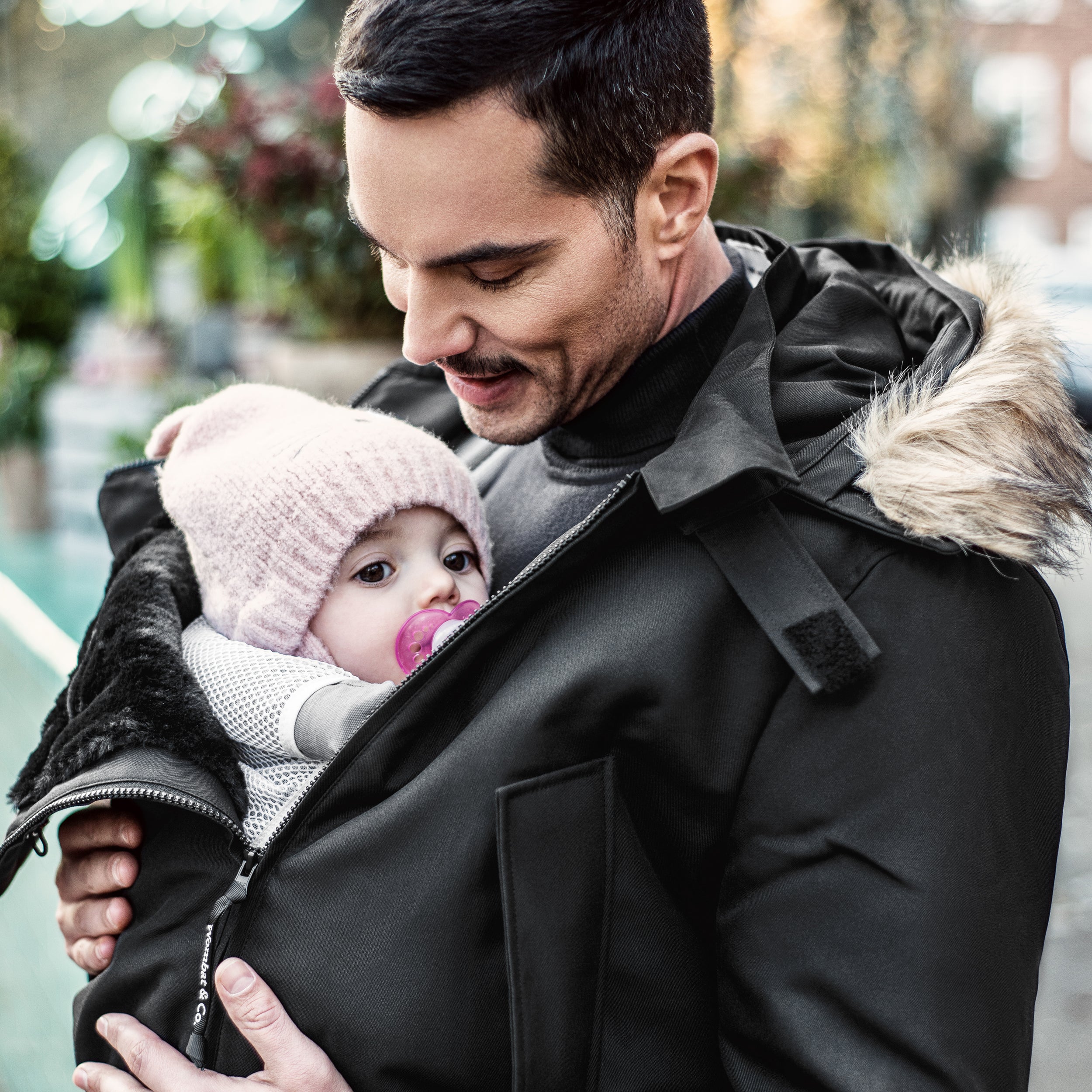Wombat &amp; Co. Trägerjacke für Herren – Schwarz – Trägerjacke – MamaMilla