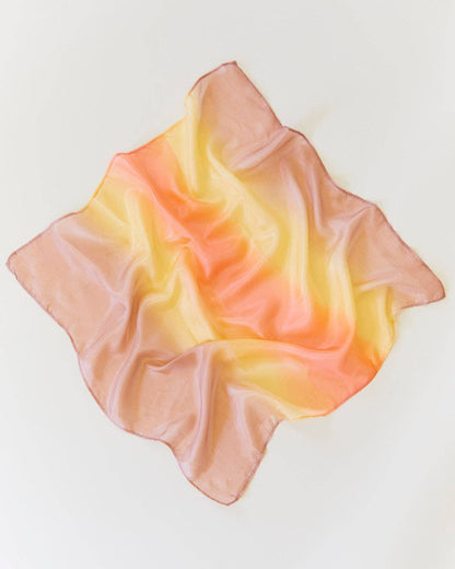 Sarahs Silk Earth Playsilks - Open-Ended 100% Silk, Natural Waldorf Toys: Desert - - MamaMilla