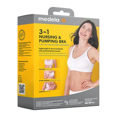Medela Amme Og Pumpe BH 3-i-1 Str. L Sort