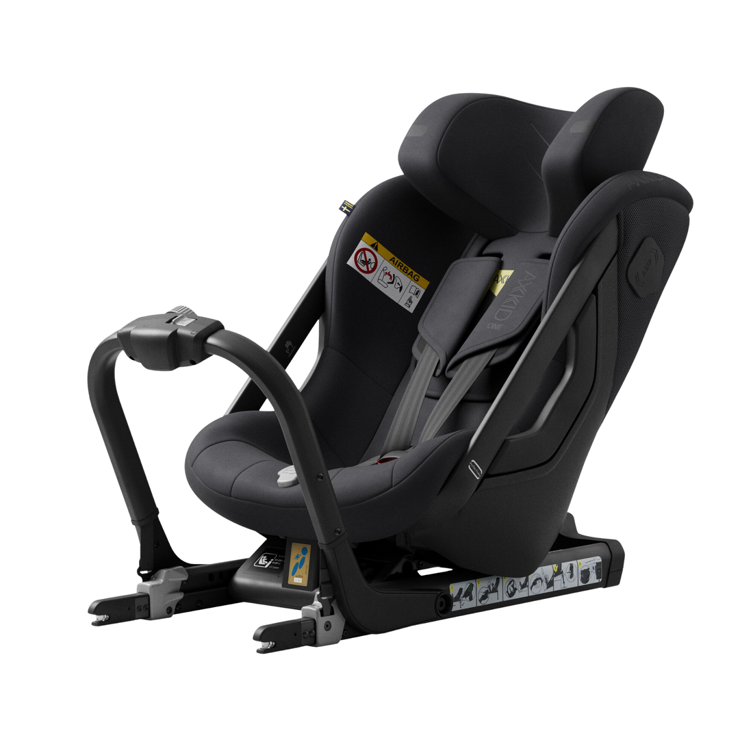 Axkid ONE 3 - Coastal Storm Black - iSize 61-125 cm - 61-125 cm (3 mdr. til 7 år) - MamaMilla