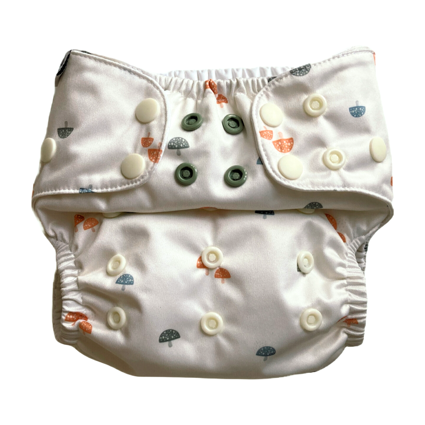 The Swedish Forest | Pocket Diaper | Slim 3-15kg: Humleblomster vit / No inserts - - MamaMilla