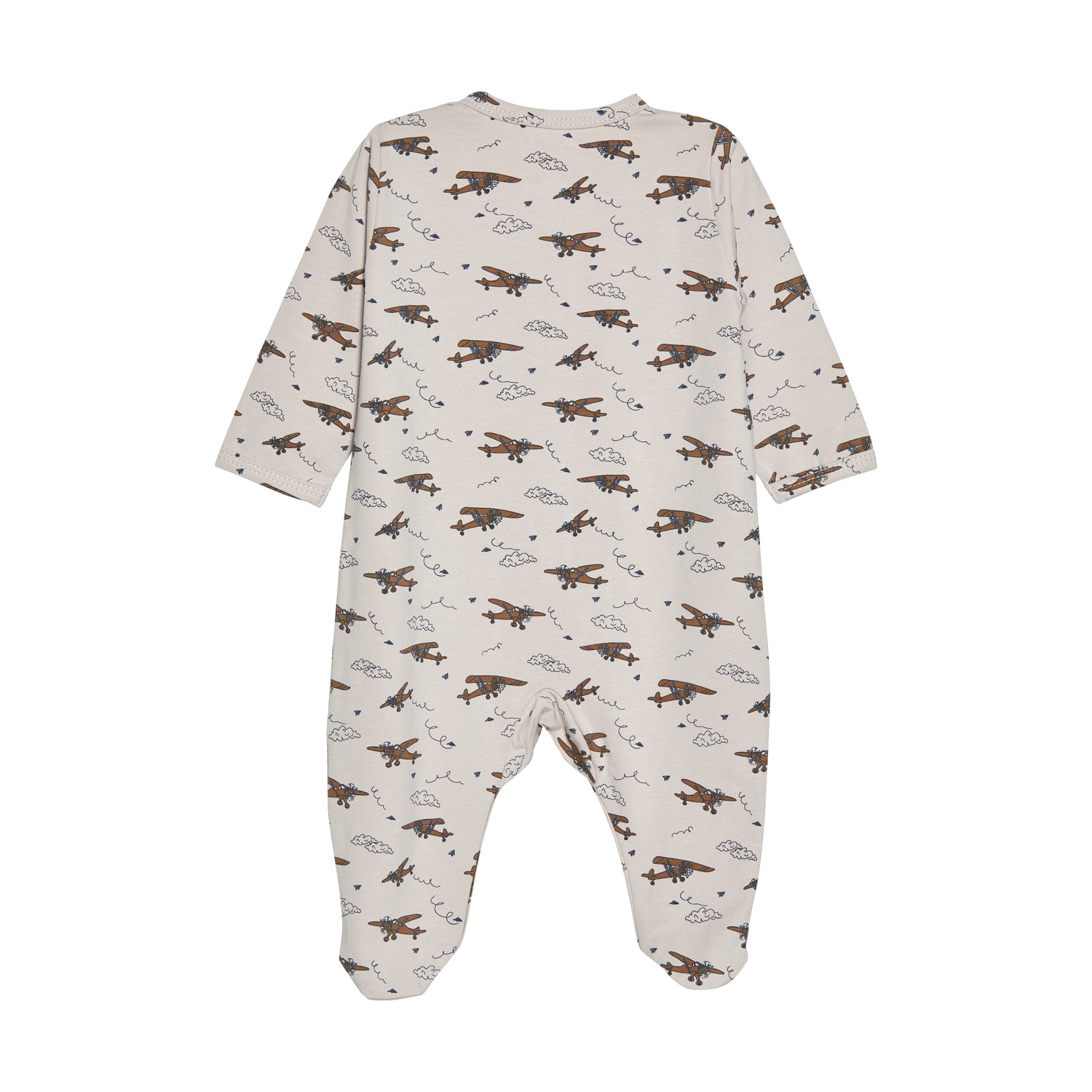 Fixoni Overall/Nachtanzug mit Füßen – Flugzeuge – India Ink – Overall – MamaMilla