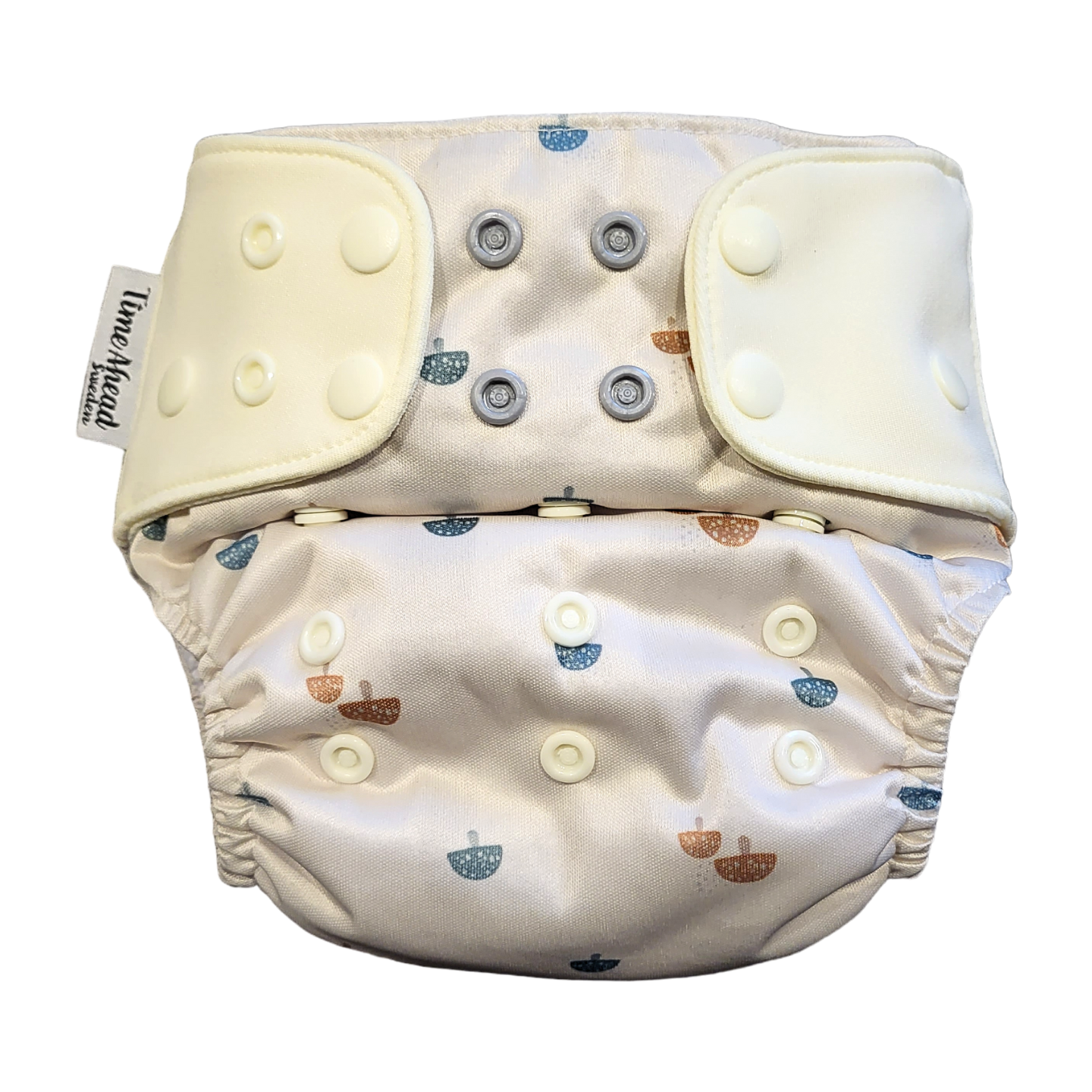 The Swedish Forest | Pocket Diaper Stretch | 5-17kg: Humleblomster beige / No inserts - - MamaMilla