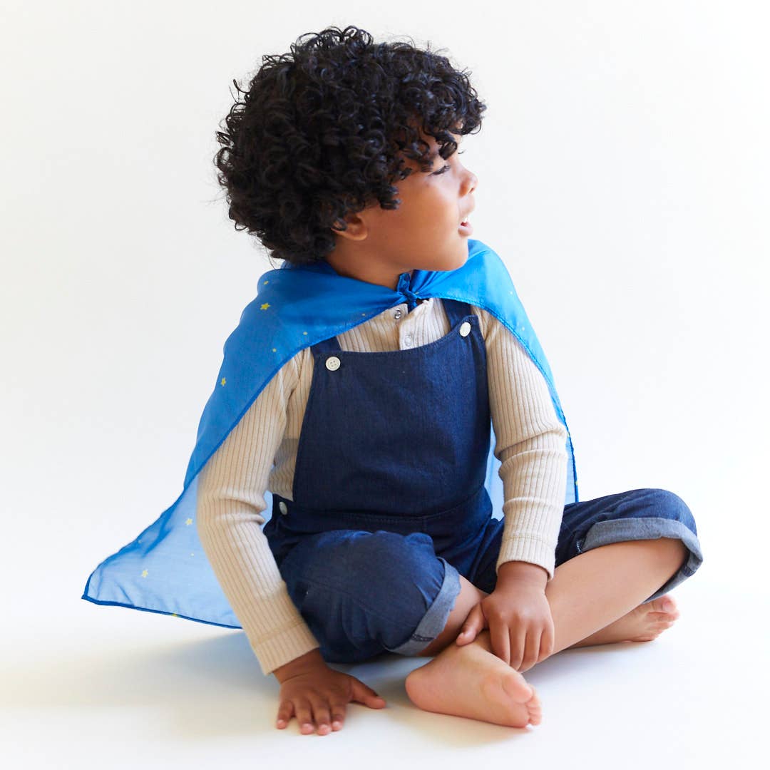 Sarahs Silk Mini Enchanted Playsilks - 100% Silk Natural, Waldorf Toys: Starry Night - - MamaMilla