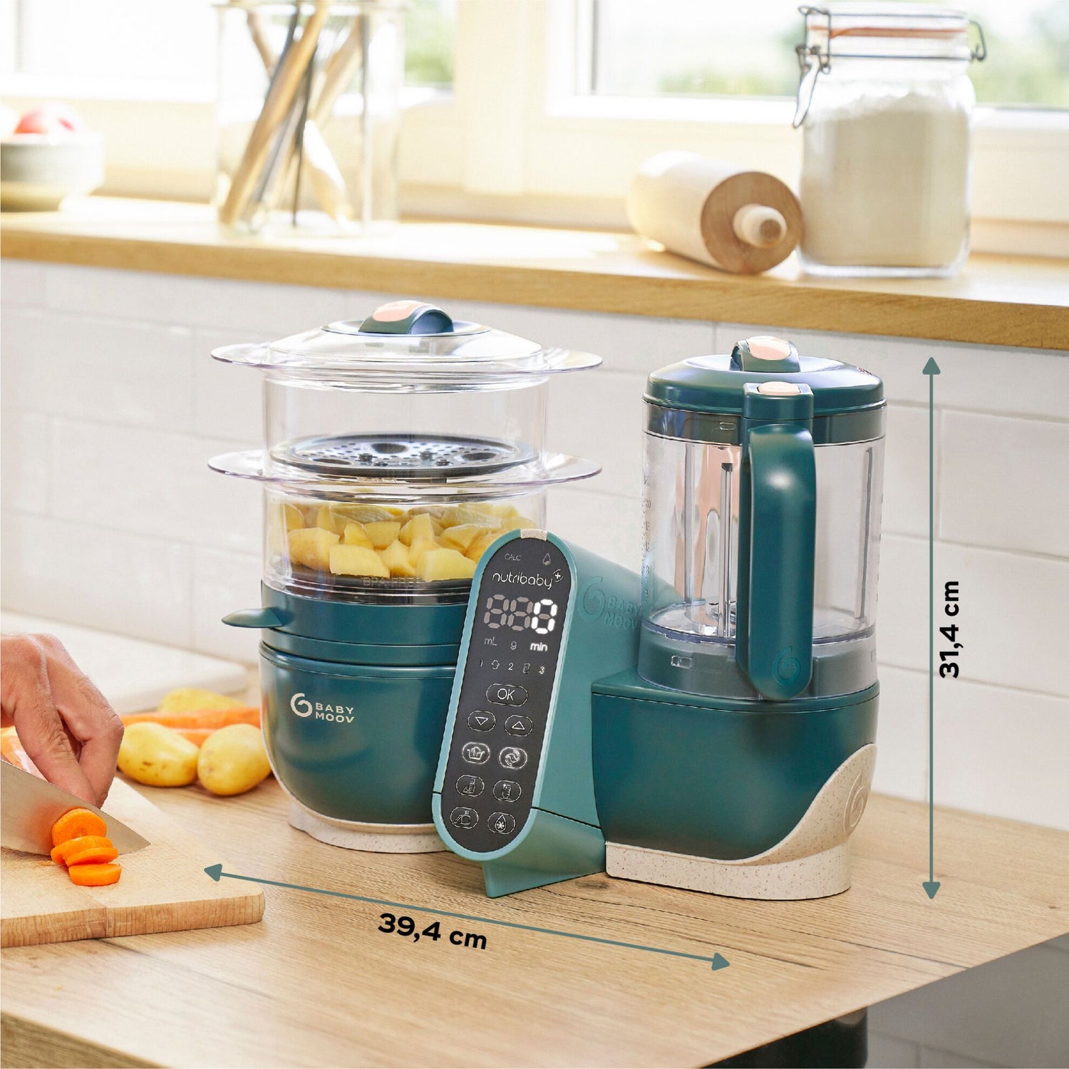 Babymoov Füttermaschine – Nutribaby Plus – Opal Green – Füttermaschine – MamaMilla
