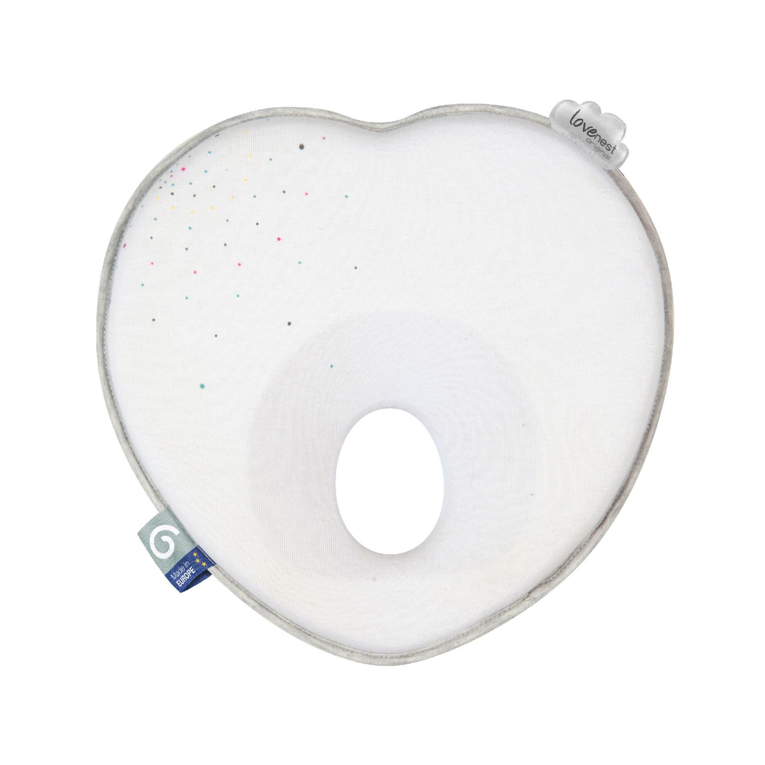 Babymoov Ergonomisches Babykissen (Lovenest) – Weiß (0–4 m) – Baby-Kopfkissen – MamaMilla