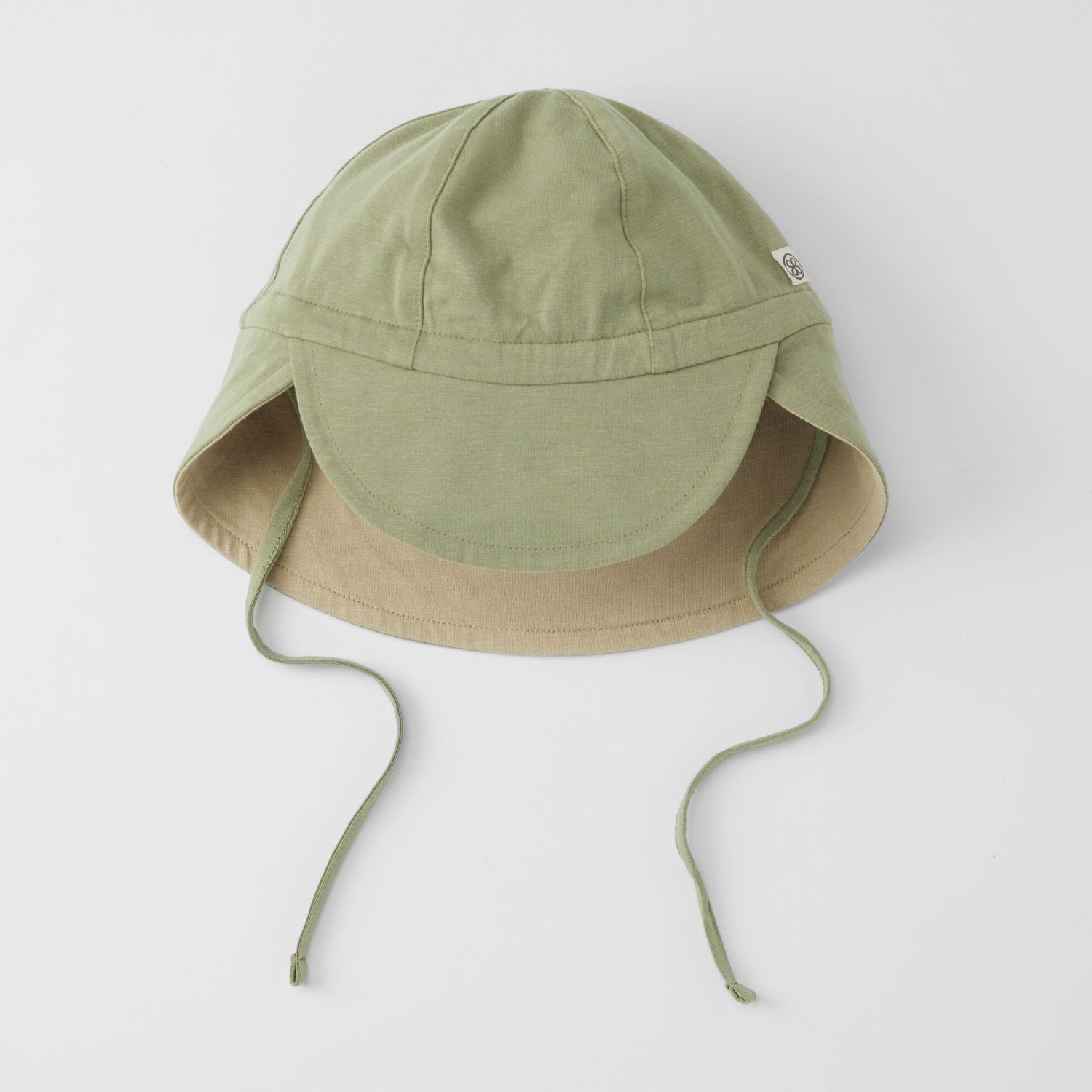 Cloby Sonnenhut UPF 50+ Olivgrün/Sandstrand 0–6 m – – MamaMilla