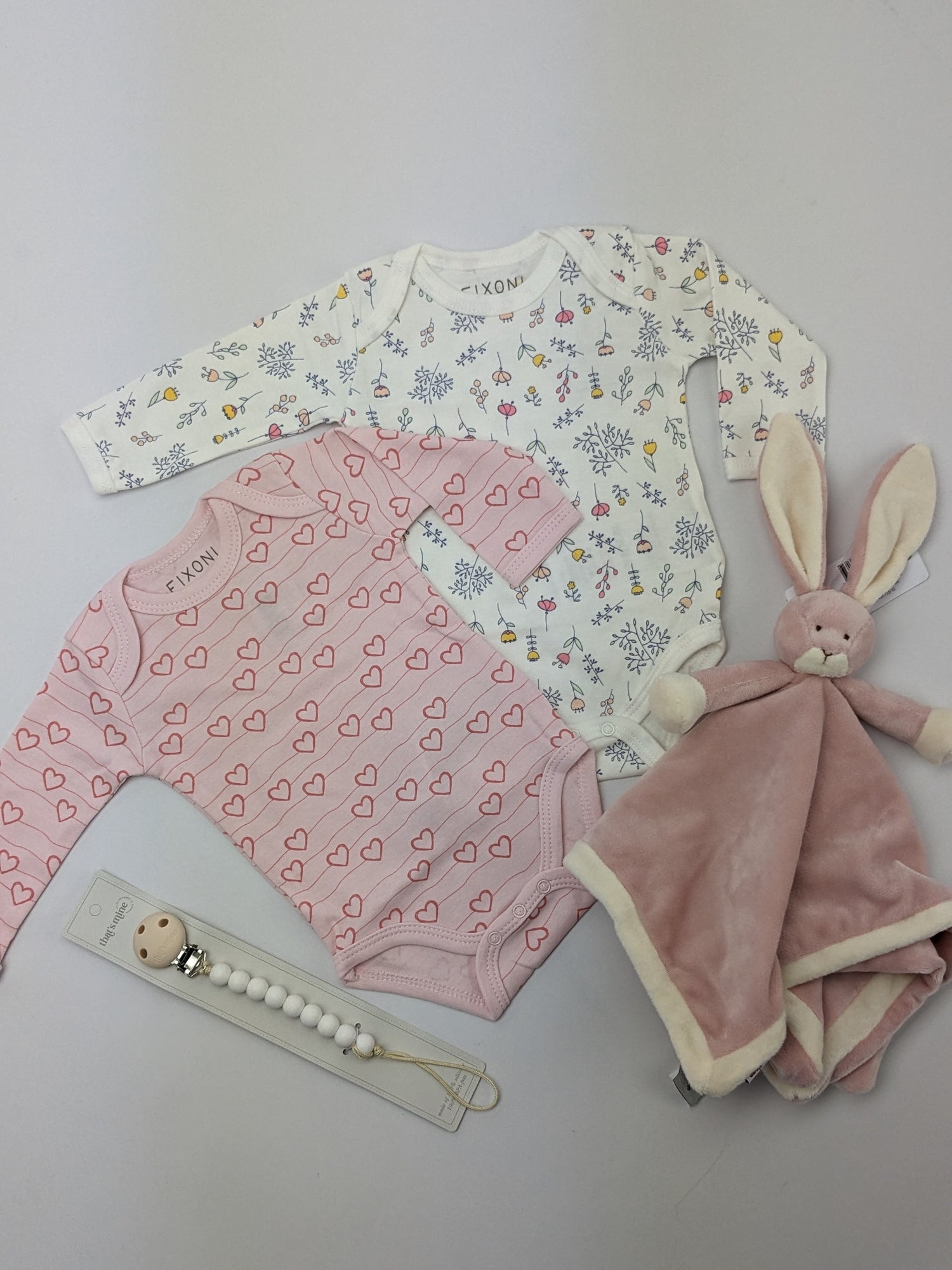 Fixoni-Body – New Nadja – Blumen – Weiß – Kleidung – MamaMilla