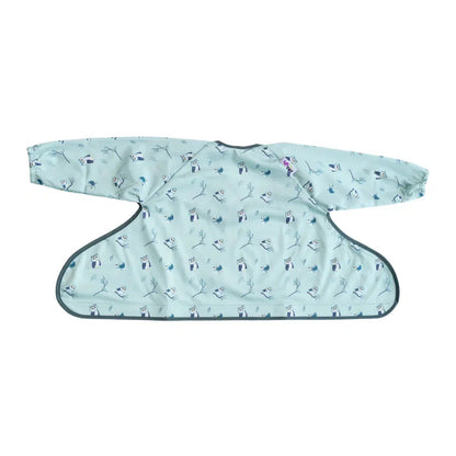 Tidy Tot Lätzchen, Tablett und Löffel – SET – Grau – Lätzchen mit Ärmeln – MamaMilla