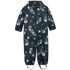 Minymo Softshell-Anzug – Dinos im Zimmer – Blue Nights – Softshell – Kind – MamaMilla