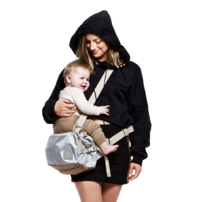 Liebesradius - CaravanBag - Multibag und Hüfttrage in einem - Grau - Wickeltasche - MamaMilla