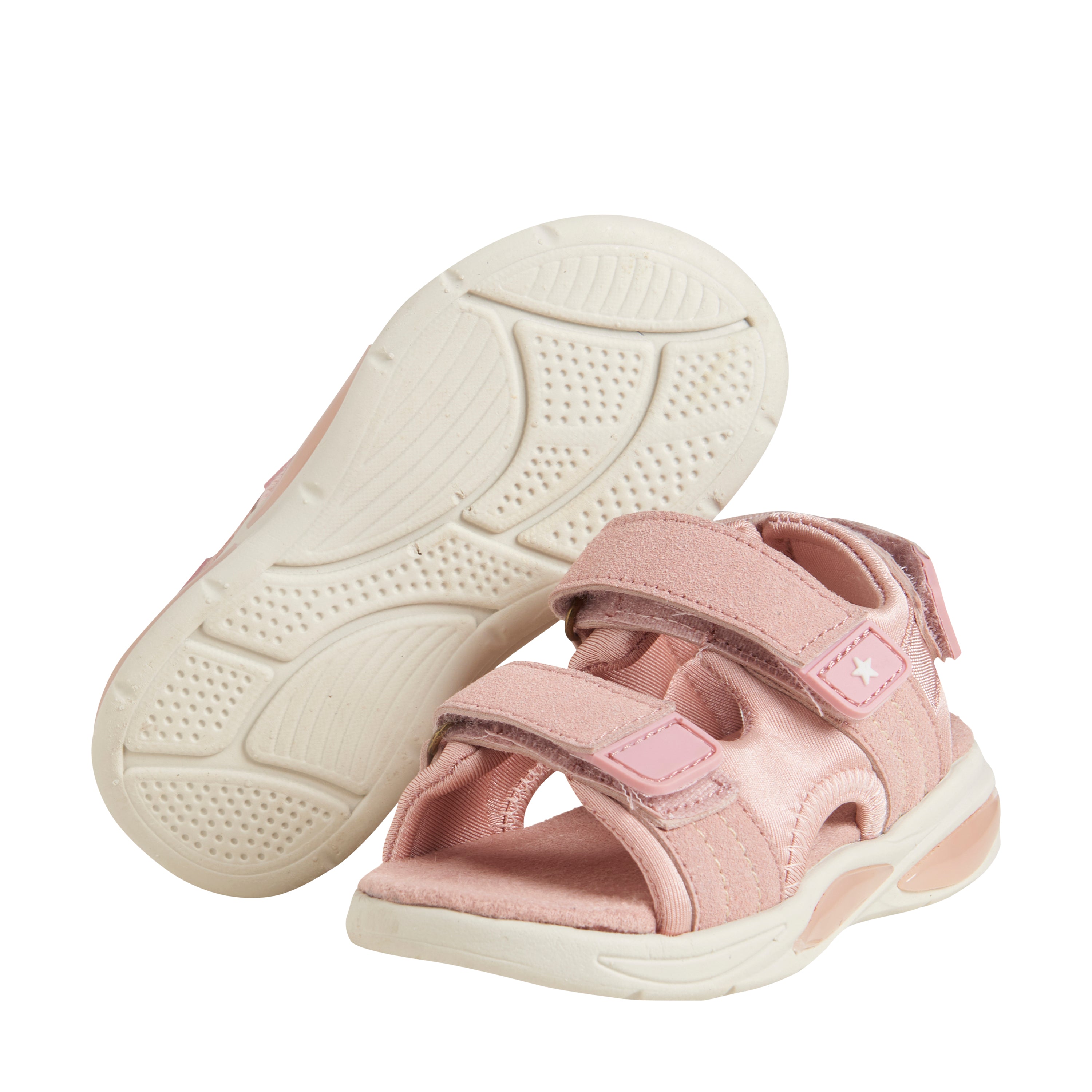 Fabelhafte, leichte Sandalen mit Klettverschluss – Misty Rose – Schuhe – MamaMilla
