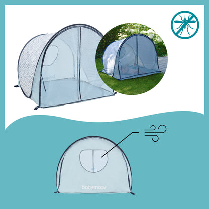Babymoov UV-Zelt – Blaue Wellen – UV-Zelt – MamaMilla