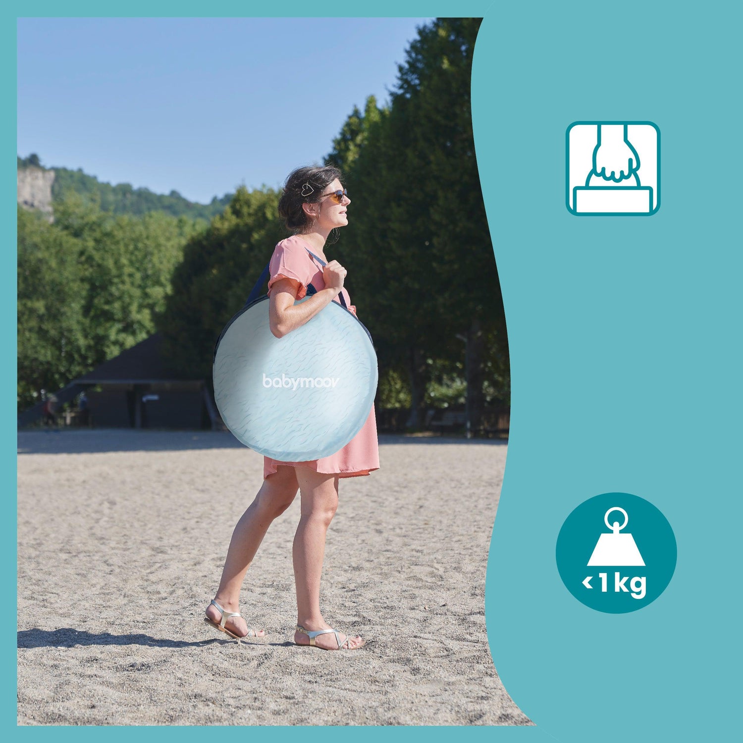 Babymoov UV-Zelt – Blaue Wellen – UV-Zelt – MamaMilla