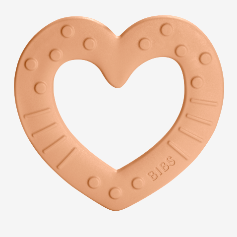 Lätzchen-Beißring - Heart Peach - Beißring - MamaMilla