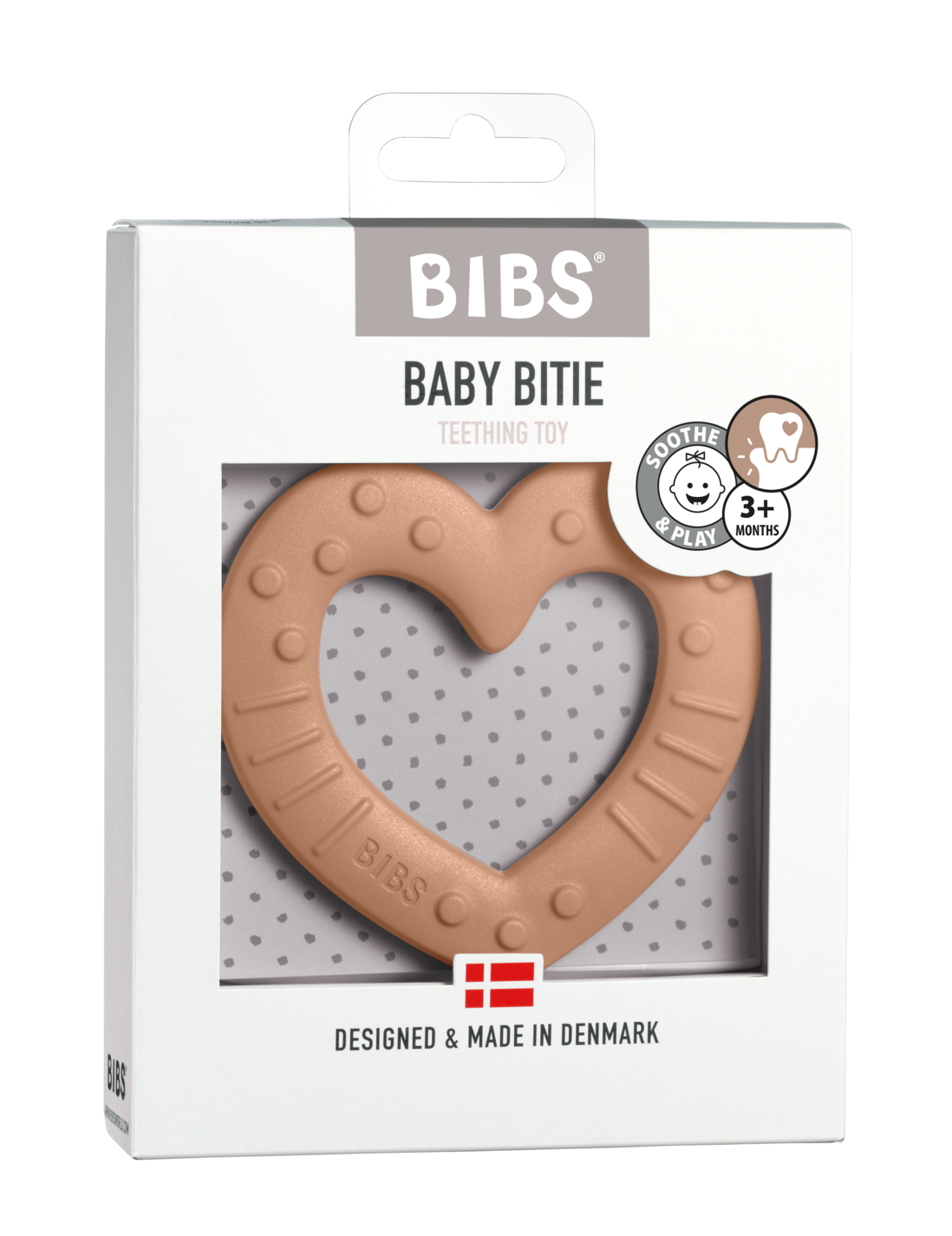 Lätzchen-Beißring - Heart Peach - Beißring - MamaMilla