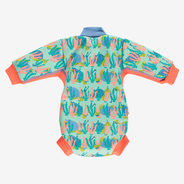 Leicht gefütterter Baby-Badeanzug mit Schwimmwindel – Baby Cozy Suit – Turtles – Bademode – MamaMilla