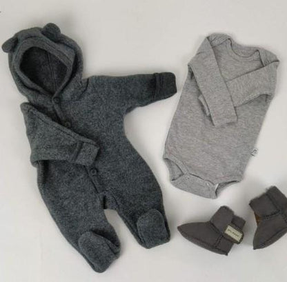 MamaMilla Body mit langen Ärmeln – Grau – Body – MamaMilla