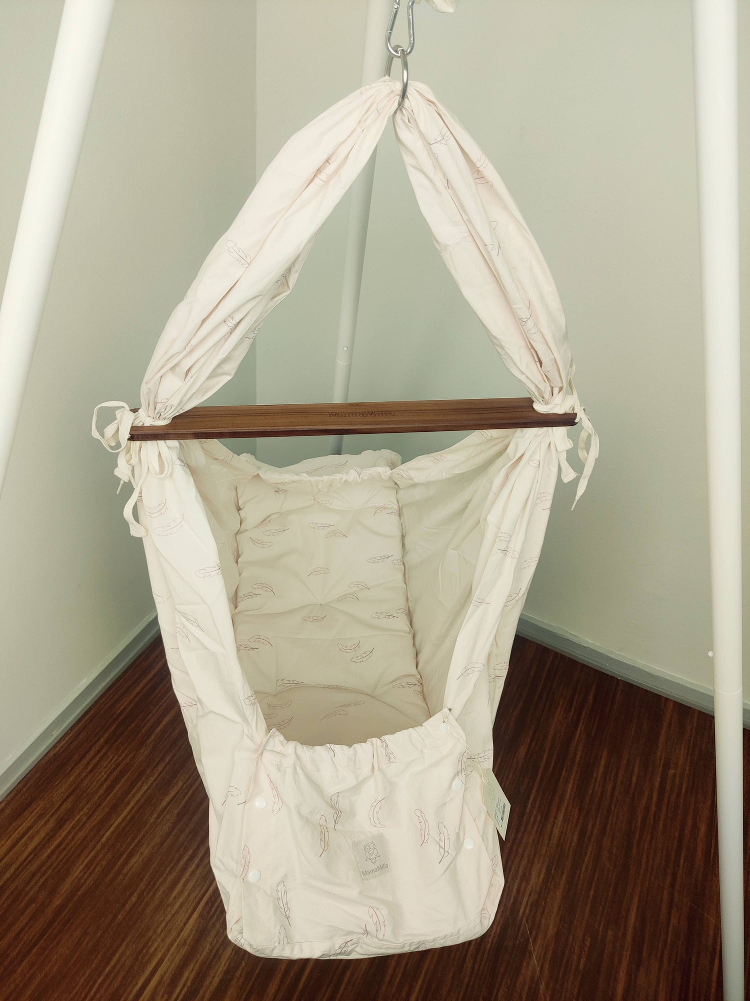 MamaMilla Sling-Wiege – Rosenfedern – Sling-Wiege – MamaMilla