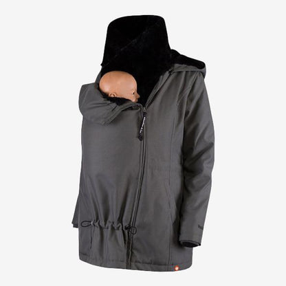 Wombat &amp; Co. WALLABY 4-in-1-Winterjacke für Schwangere/Tragejacke – Grau – Tragejacke – MamaMilla