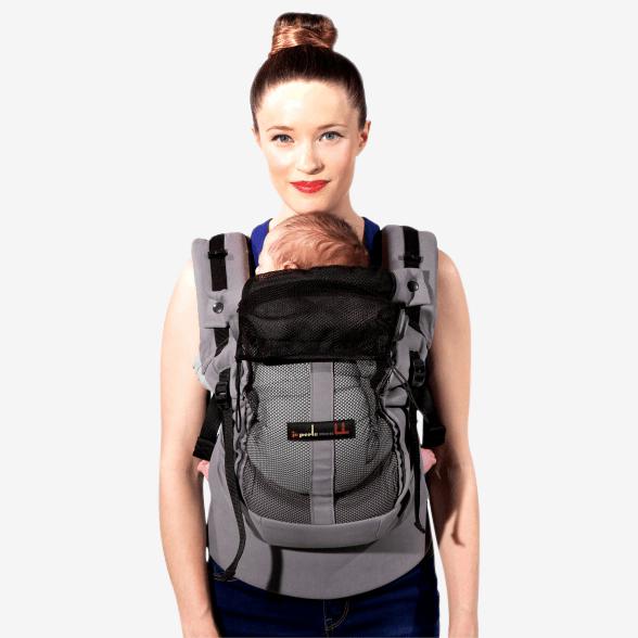 Je porte mon bebe Babytrage – Dunkelgrau – Babytrage – MamaMilla