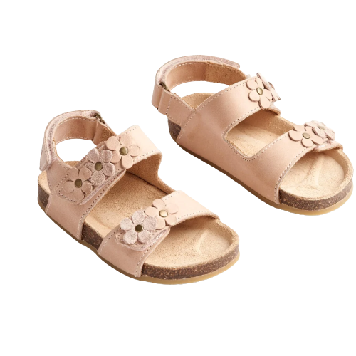 Wheat Clare Flowers Sandal - beige ros - sandal - MamaMilla