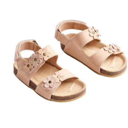 Wheat Clare Flowers Sandal - beige ros - sandal - MamaMilla