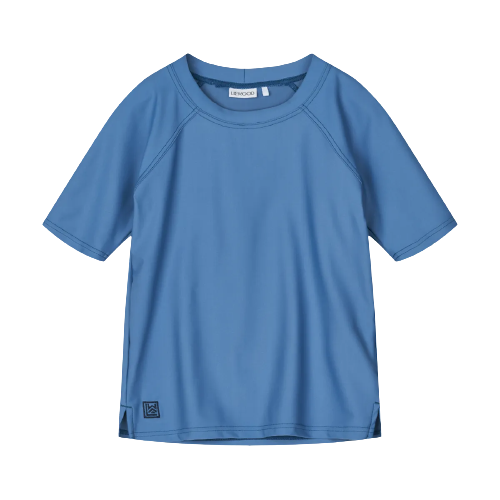 Liewood UV-tröja - Noah Shortsleeve Swim - Riverside - Badkläder - MamaMilla