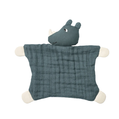 Liewood Kuscheltuch - Amaya Kuschelteddy - Nashorn / Walblau - Kuscheltuch - MamaMilla