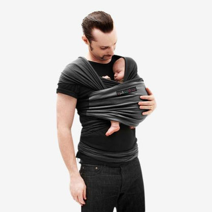 Love Radius Stretch Wrap Original – Schwarz/Kohlegrau – Wrap – MamaMilla
