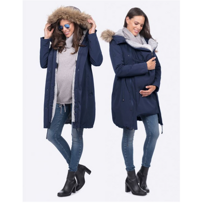 Seraphine Warte- und Tragejacke 3-in-1 - Valetta - Navy - Tragejacke - MamaMilla