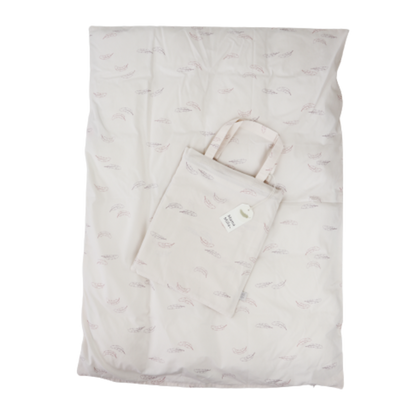 MamaMilla Junior-Bettwäsche aus Bio-Baumwolle – Rosenfedern – Junior-Bettwäsche – MamaMilla