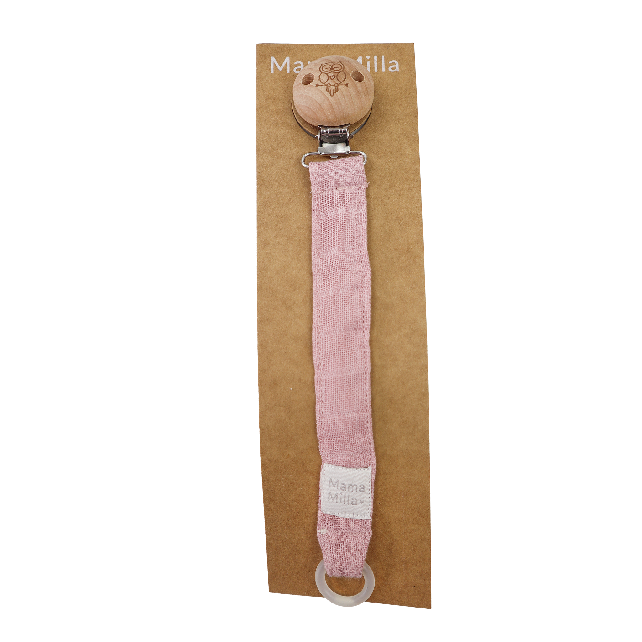 MamaMilla Schnullerschnur - Dusty Dark Rose - Schnullerschnur - MamaMilla